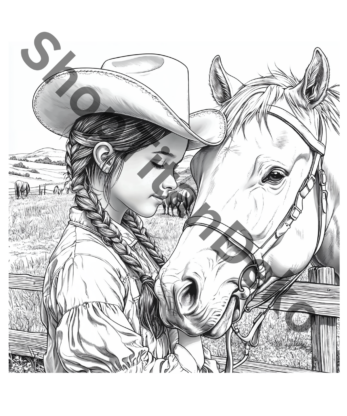 Pferdemalbuch für Kinder - Kreativer Ausmalspaß mit Pferden.